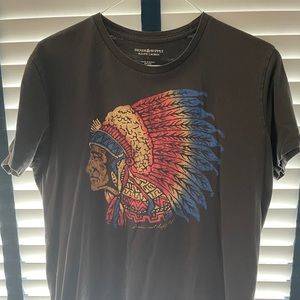 Denim and Supply Mens Native American Logo T Shirt
